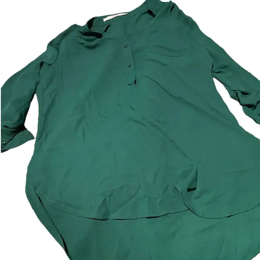 Hawthorne size large green blouse excellent condition see pics